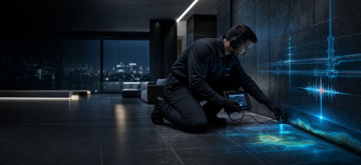 Deteccion de fugas con precision tecnologica.